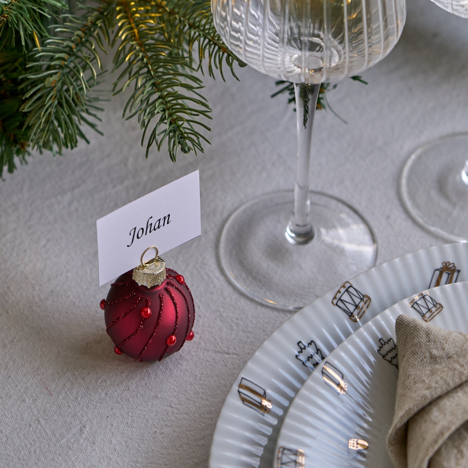 Julebordkortholder 6 stk.